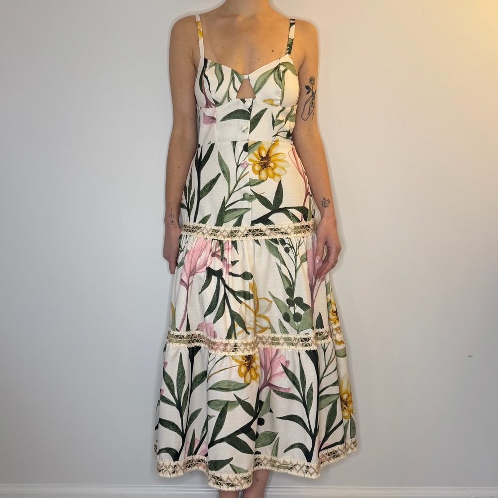 PatBO floral Midi Dress sz 4